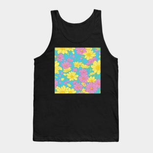 Pastelicious Spring flowers Pattern Tank Top